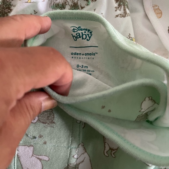 aden + anais Kids Pajamas Sleep Sacks - Green and White - Picture 4 of 5